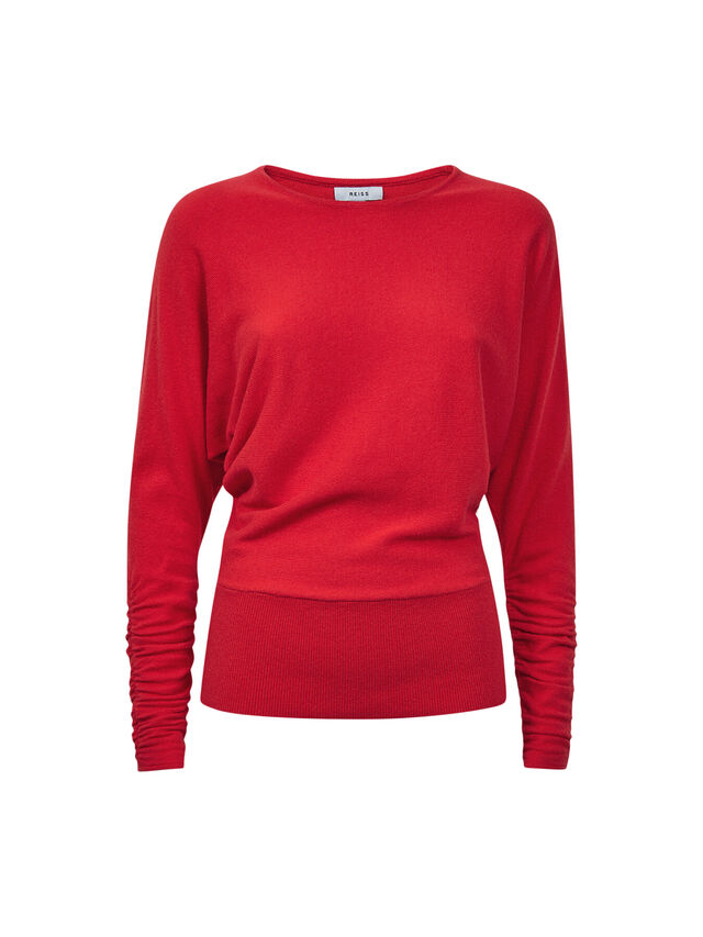 Lisa Cashmere Wool Batwing Sleeve Top
